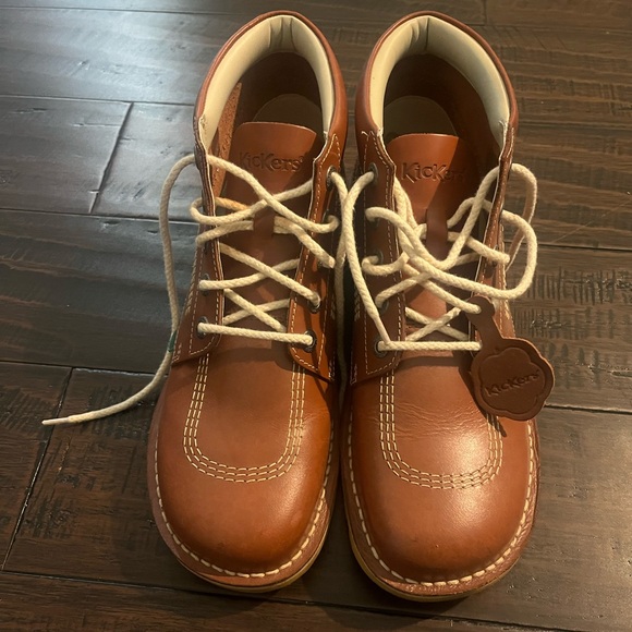 Kickers Kick Hi Boots M Dark Tan - Picture 1 of 5